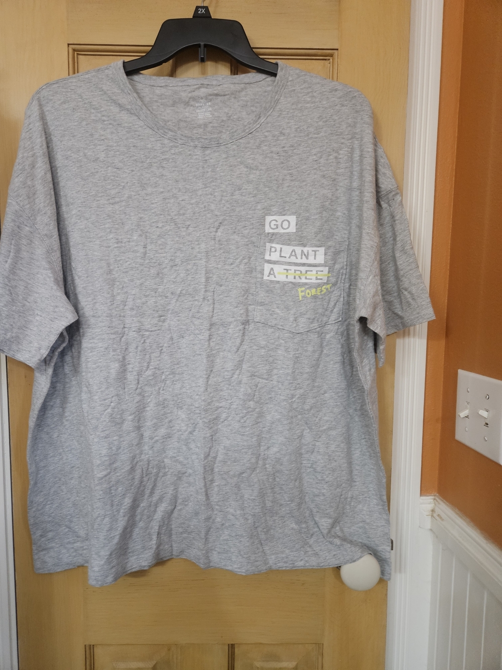 Aerie Gray 'Go Plant a Tree' Graphic Pocket T‑Shirt